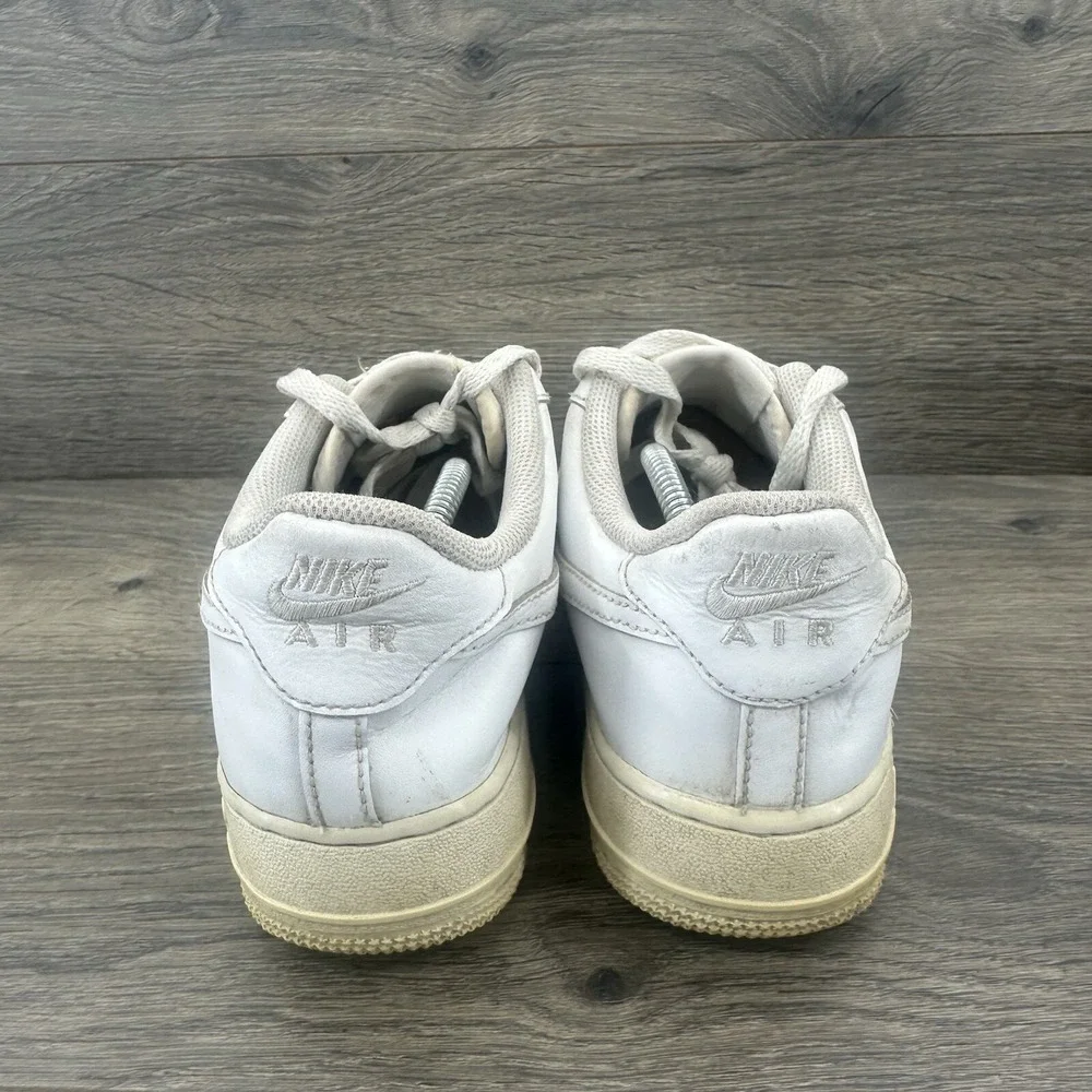 Nike Air Force 1 Youth Shoes‎ Size 6.5Y Triple White Lace Up Low Top 314192